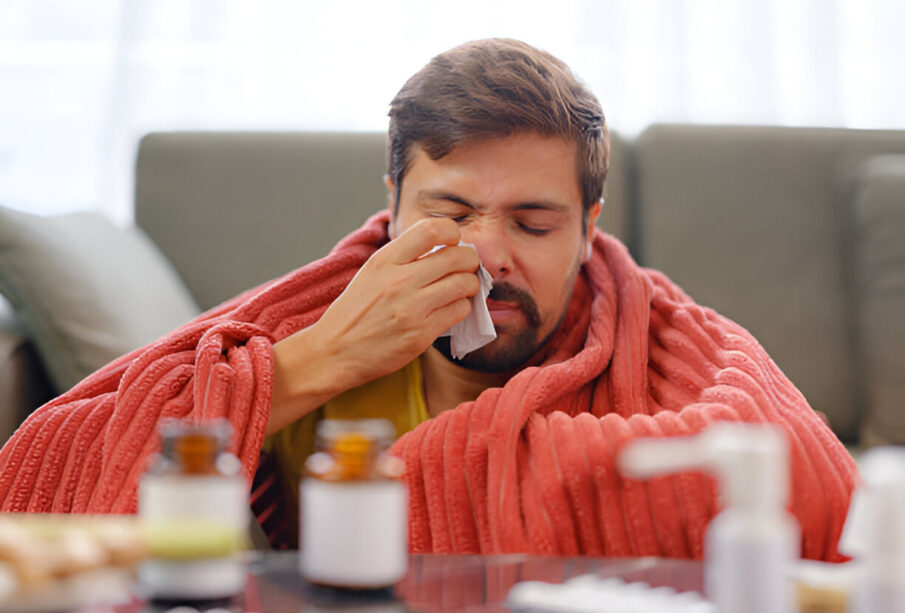 Nosies užgulimas ir bėganti nosis